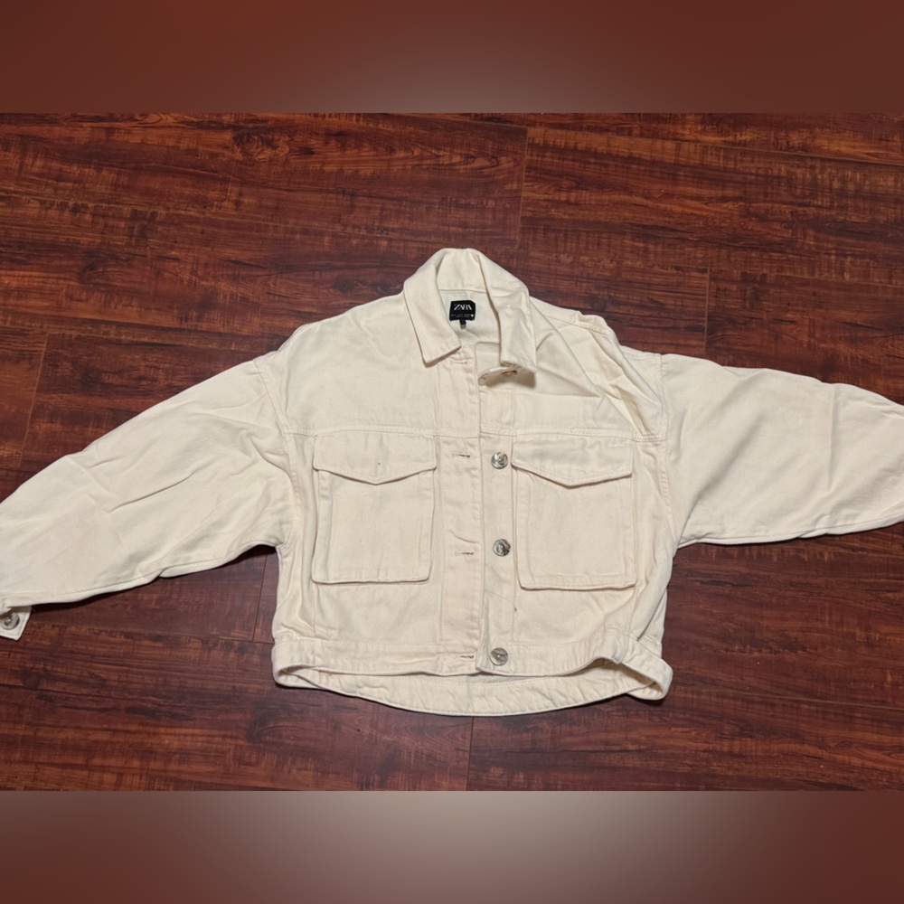 Zara White jean jacket